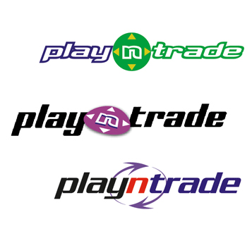 Logo for Play n trade Logo concepts - a new video game buy and sell store